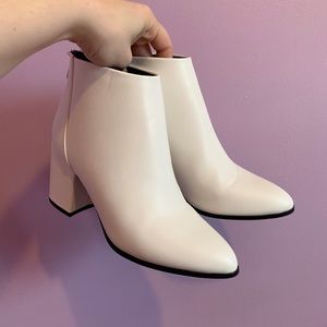 White Go-Go Booties LIKE NEW
